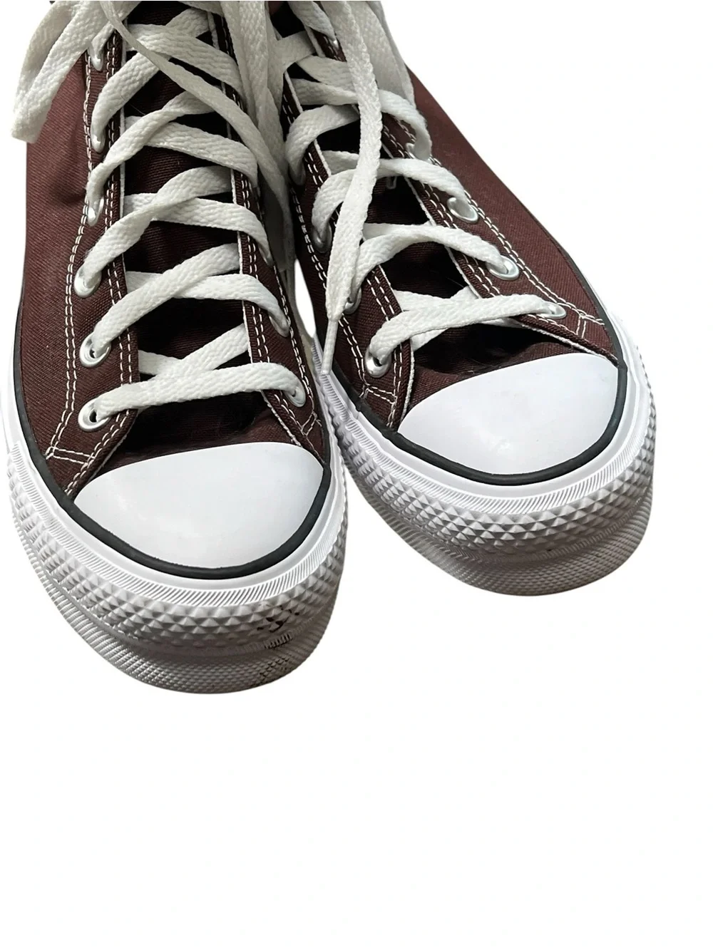 Converse Chuck Taylor all star lift platform lace up sneakers in brown - Picture 3 of 8